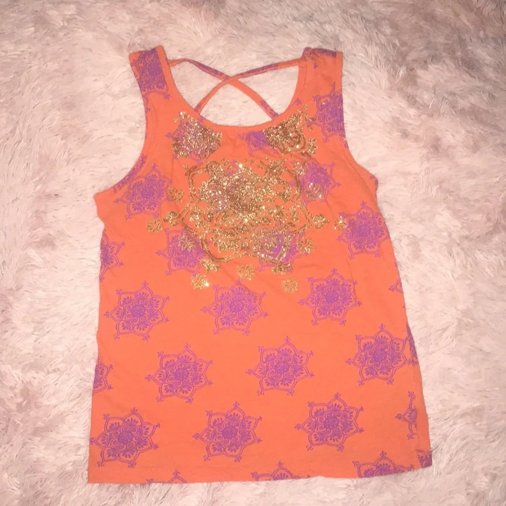 Summer Ready 4 Piece Bundle of Girl's Vibrant Boho Print Tank Tops - Picture 2 of 8